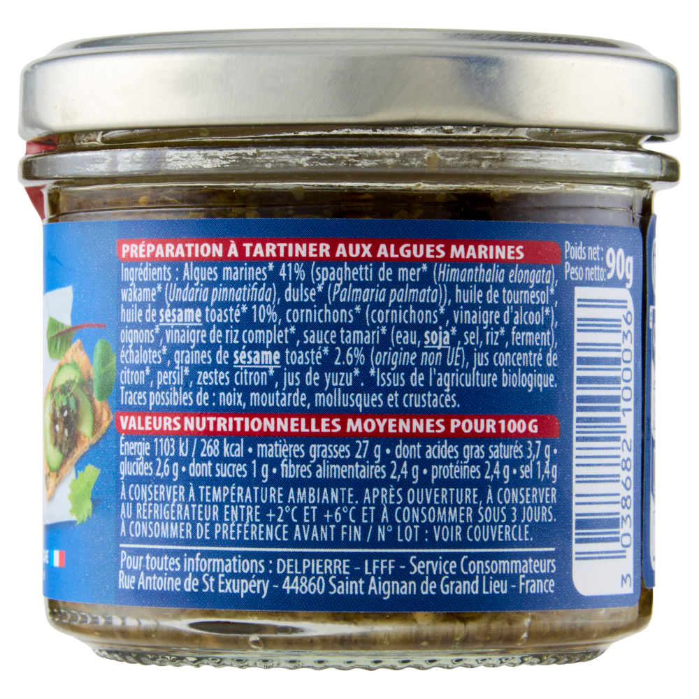 Delpierre Tartare di Alghe con sesamo 90 g
