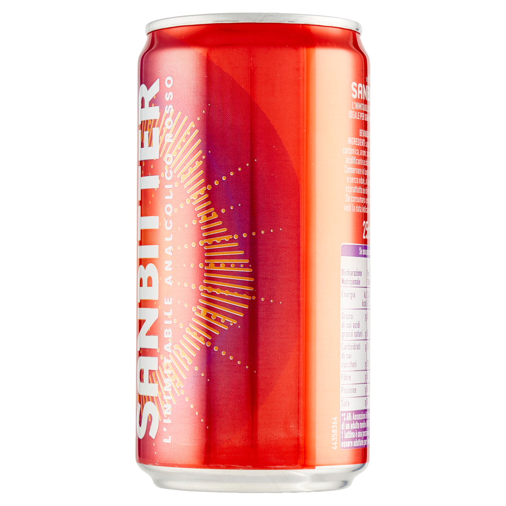 SANBITT&Egrave;R Rosso, Aperitivo Analcolico, 1 Lattina 250 ml