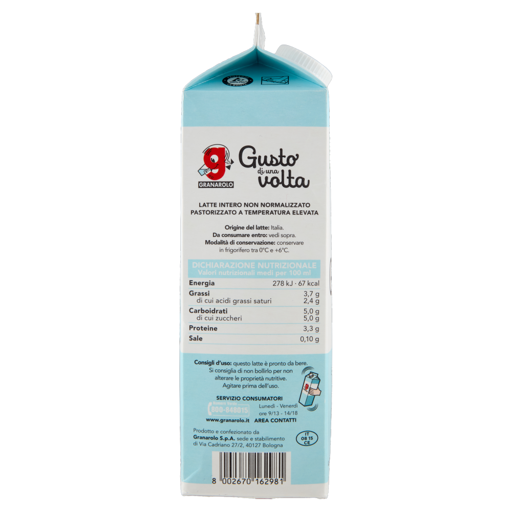 Granarolo Gusto di una volta Latte Intero 1 L