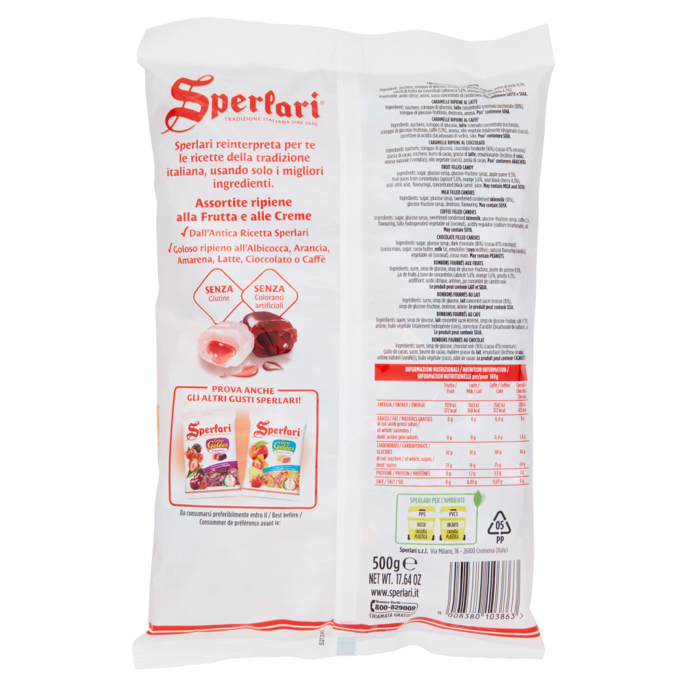 Sperlari Assortite Caramelle Ripiene 500 g