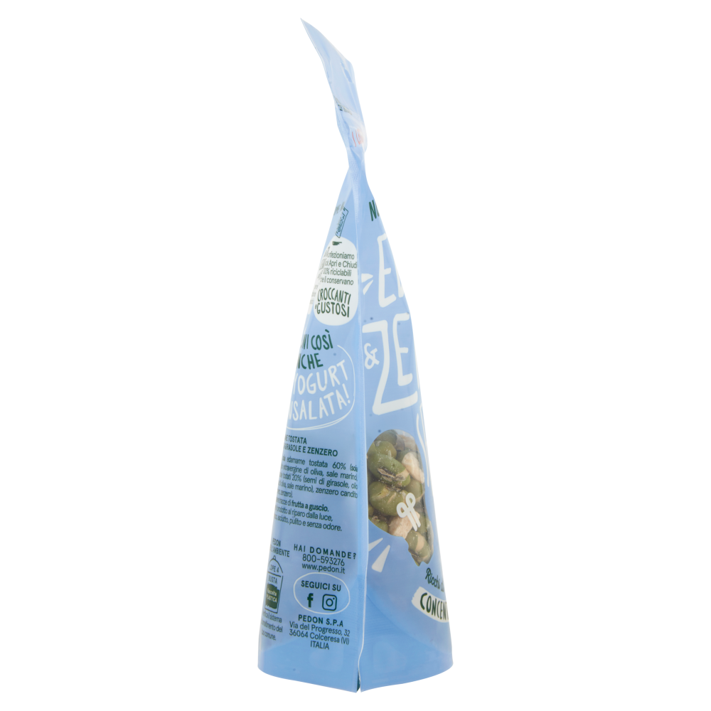 pedon I Legumi Fatti a Snack Edamame & Zenzero con Semi di Girasole 90 g