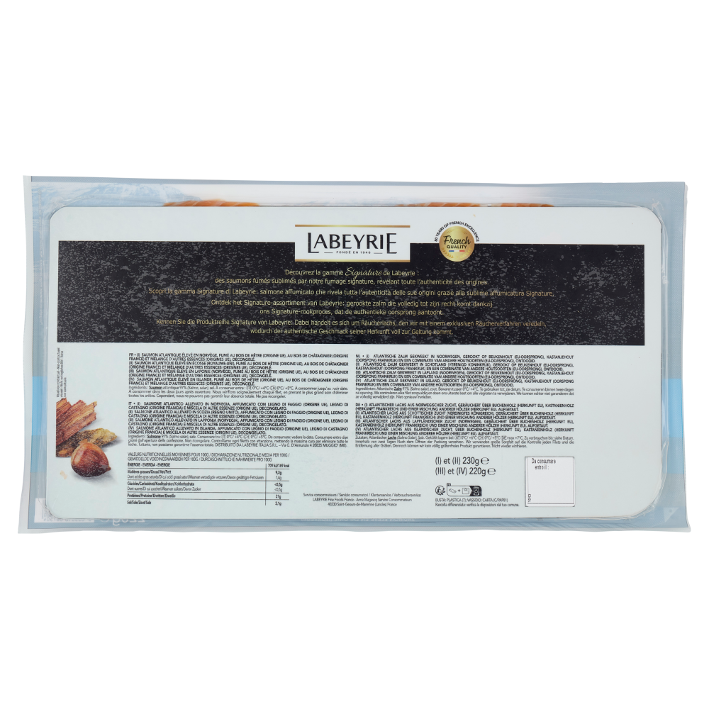 Labeyrie Salmone Affumicato Lapponia Signature 220 g