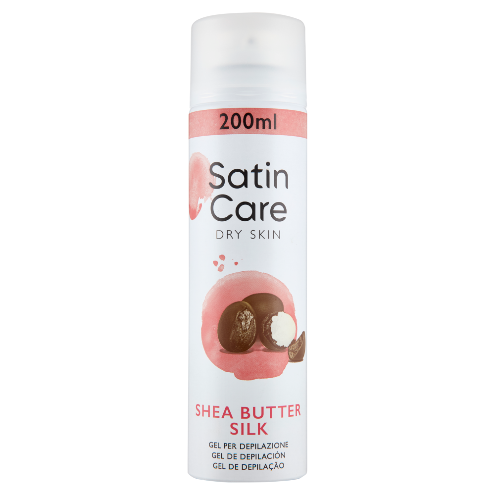 Satin Care Dry Skin Shea Butter Silk Gel per Depilazione 200 ml