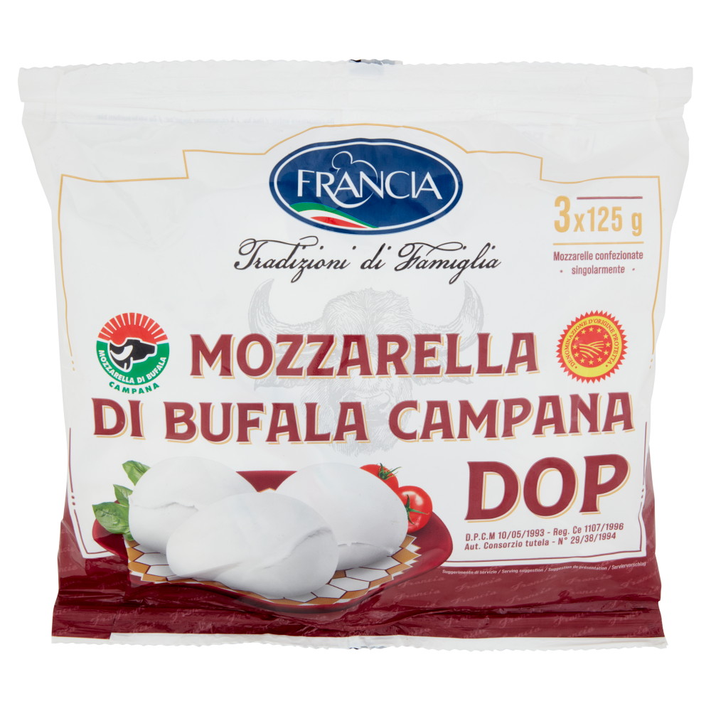 Francia Mozzarella di Bufala Campana DOP 3 x 125 g