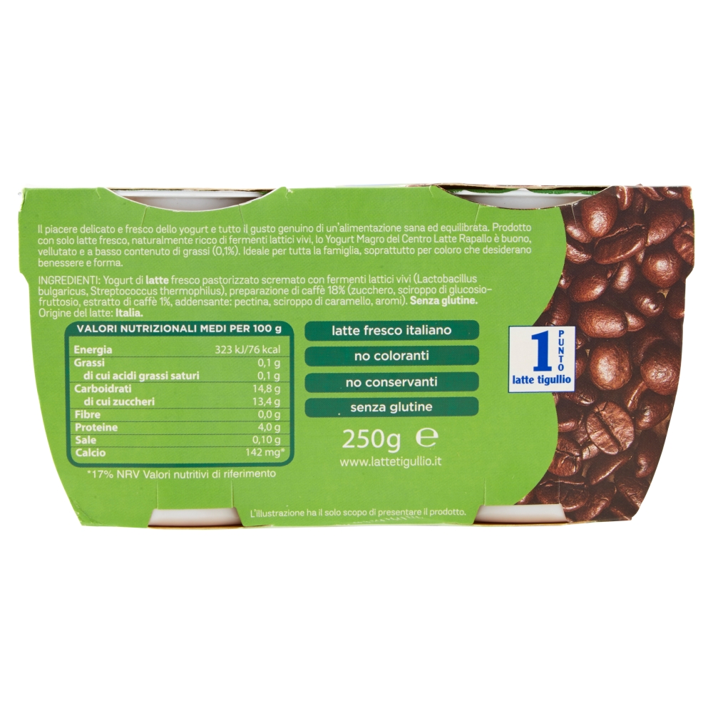latte tigullio Yogurt Magro Caffè 2 x 125 g