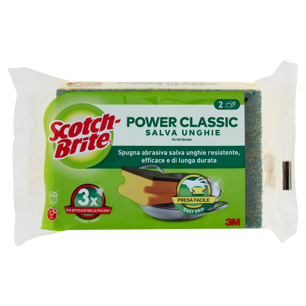 Scotch-Brite® Power Classic Spugna Salva Unghie 2 pezzi