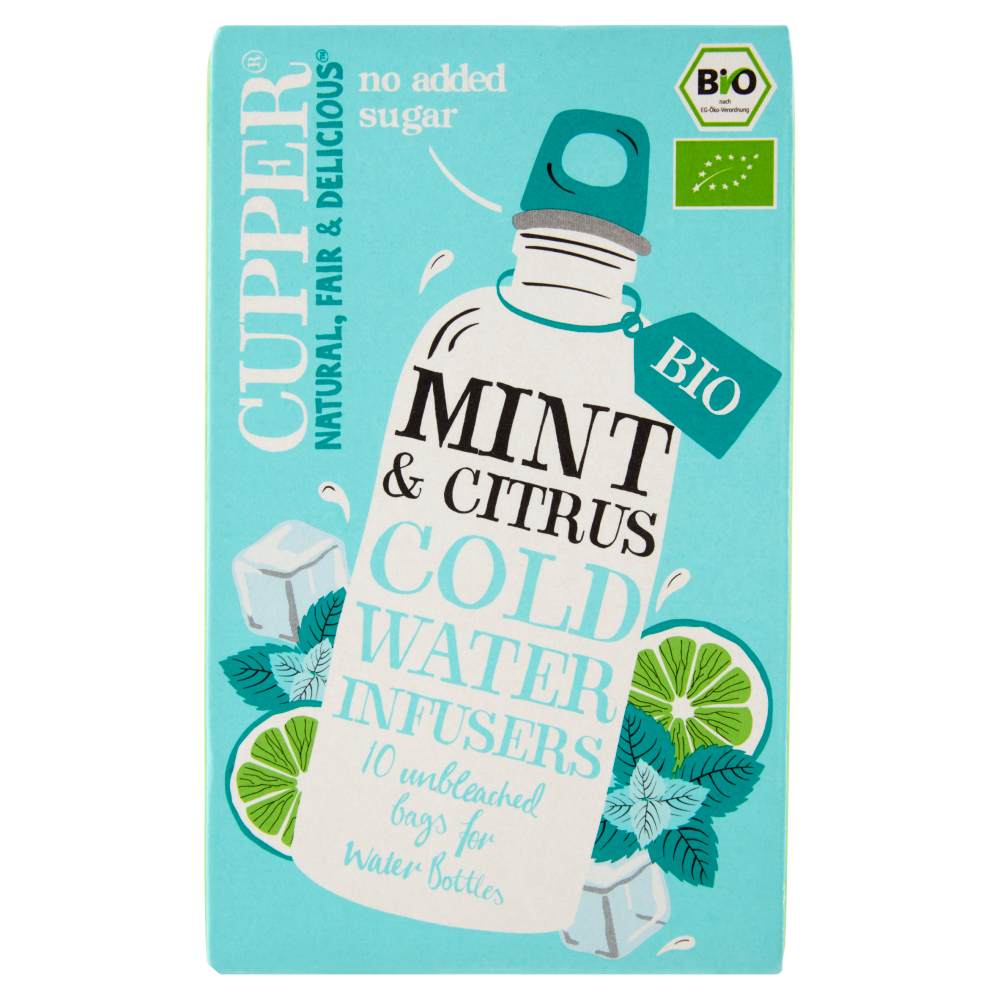 CUPPER Infuso a freddo Biologico di Menta e Limone 10 bustine