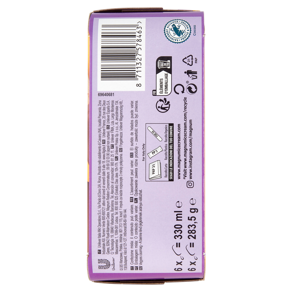 Magnum mini Double Caramel Chocolate 6 x 47,5 g