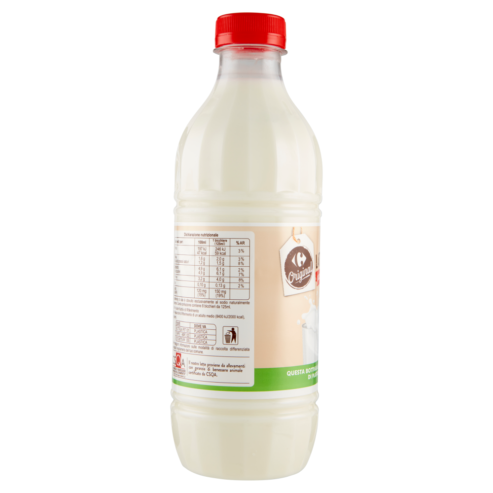 Carrefour Original Latte Fresco parzialmente scremato 1000 ml