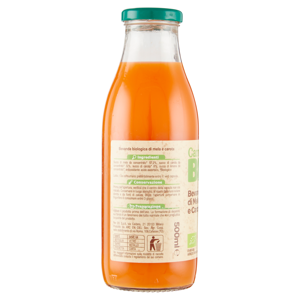 Carrefour Bio Bevanda di Mela e Carota 500 ml