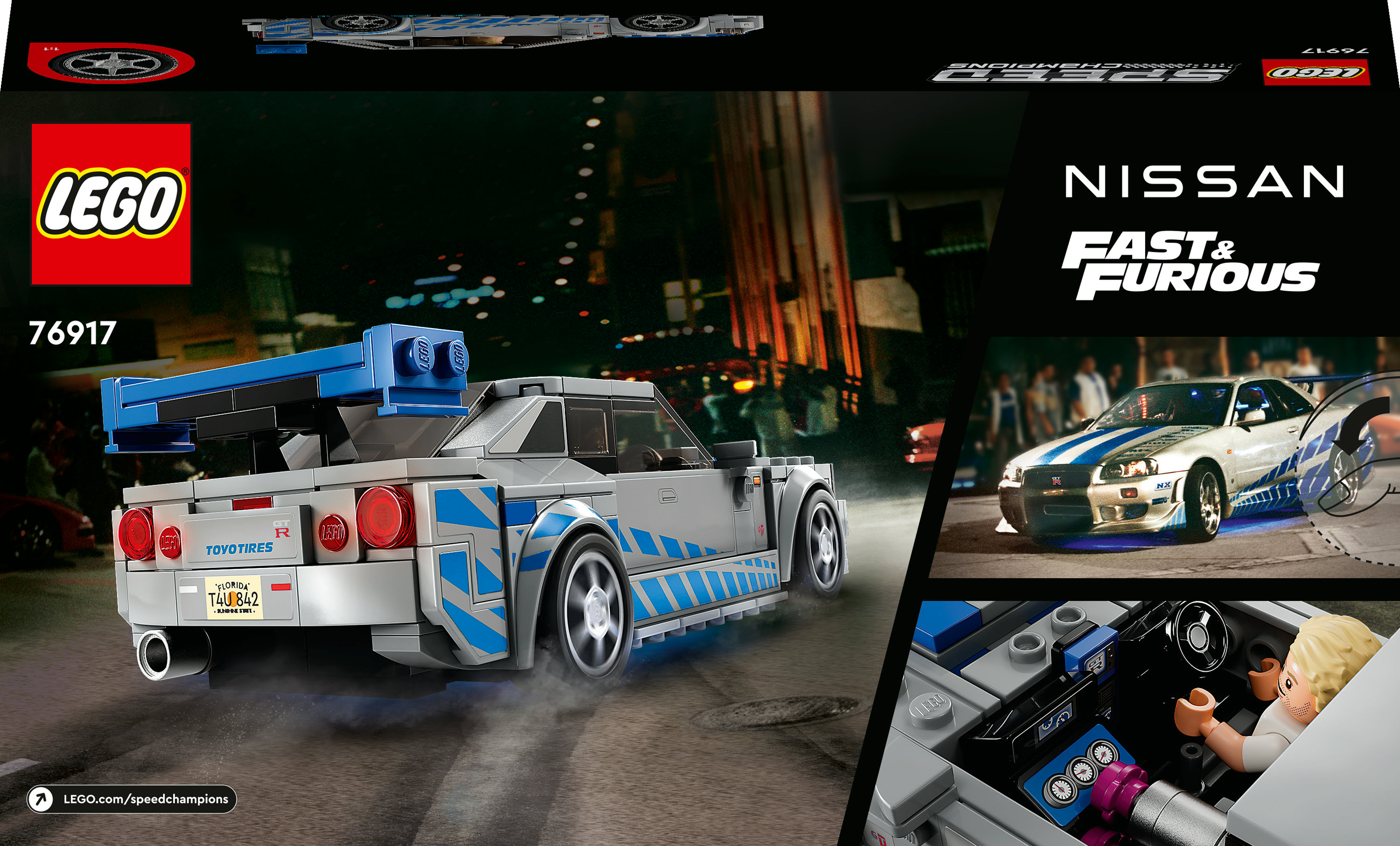 LEGO Speed Champions 2 Fast 2 Furious Nissan Skyline GT-R (R34)