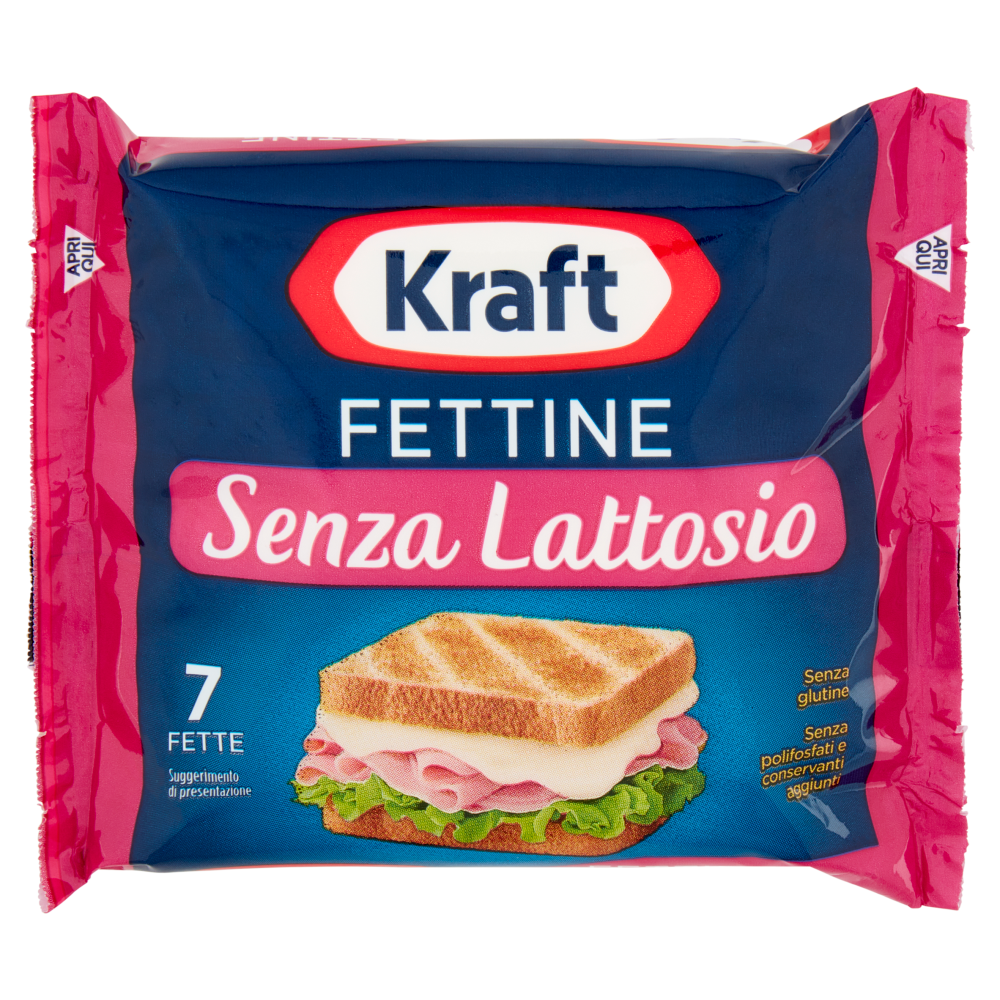 Kraft Fettine Senza Lattosio 7 Fette 175 g