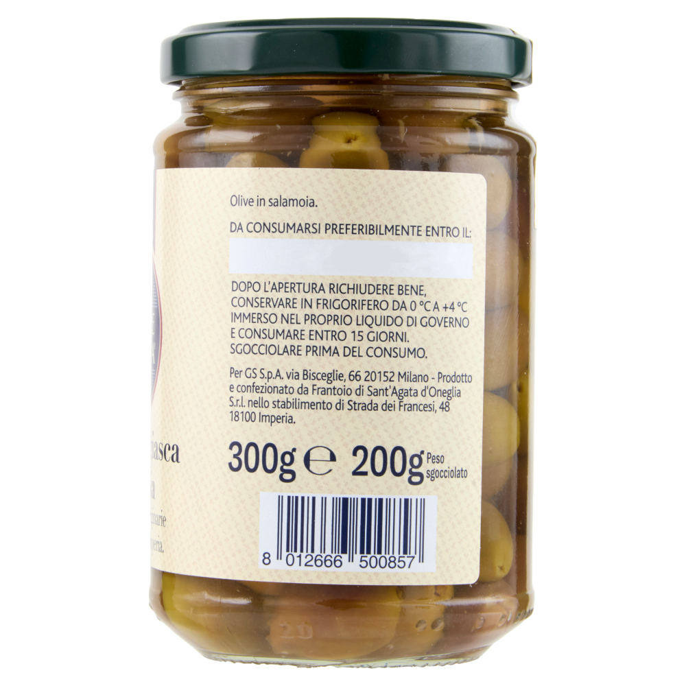 Terre d'Italia Olive Taggiasca in salamoia 300 g