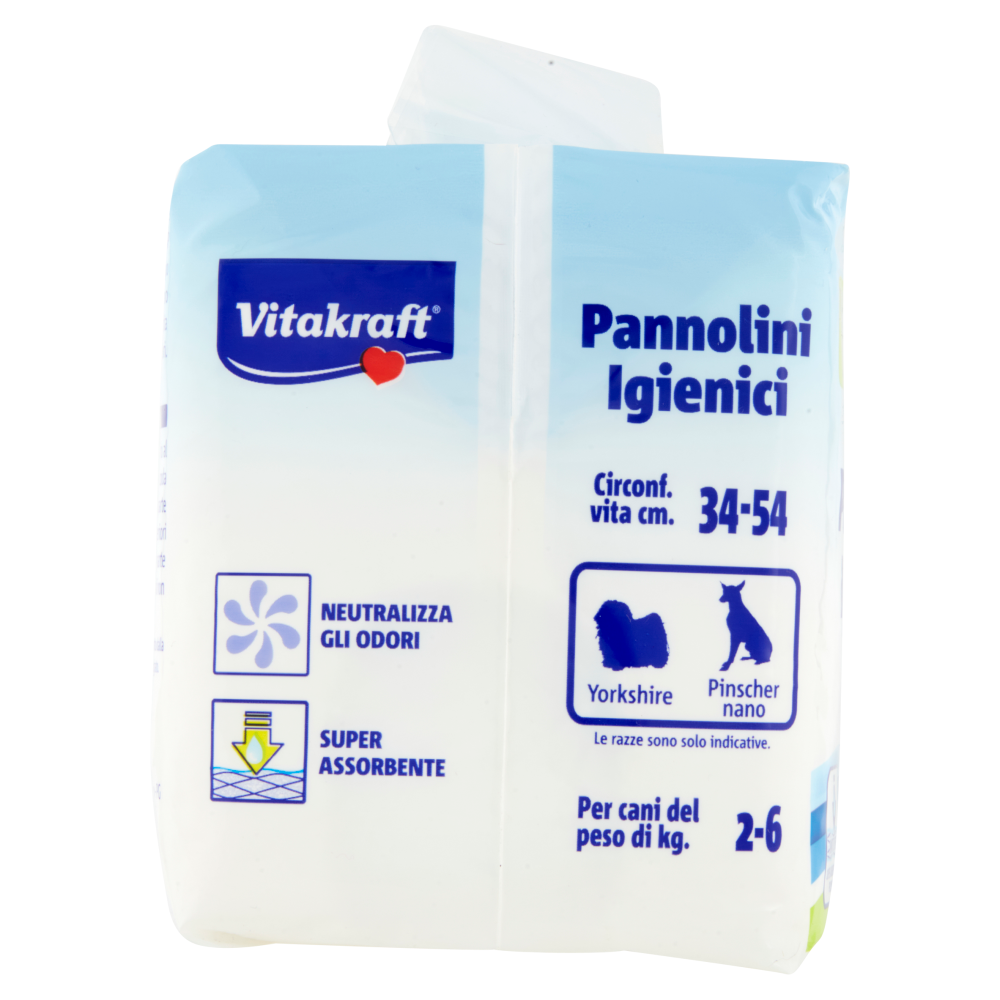 Vitakraft Pannolini Igienici per cani e gatti Taglia S 12 pz