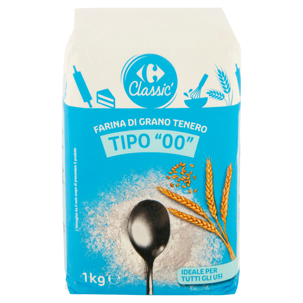 Carrefour Classic Farina di Grano Tenero Tipo "00" 1 kg