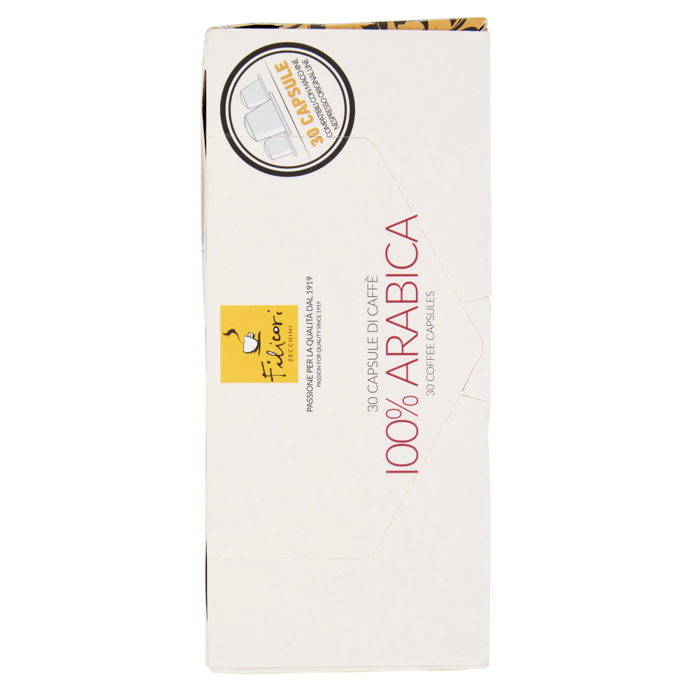 Filicori Zecchini 30 Capsule di Caff&egrave; 100% Arabica Compatibili con Nespresso Original Line 30 x 5,5g