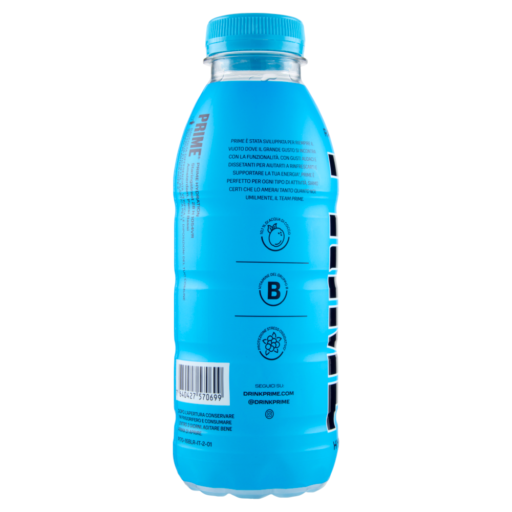 Prime Hydration Blue Raspberry Flavour 500 ml