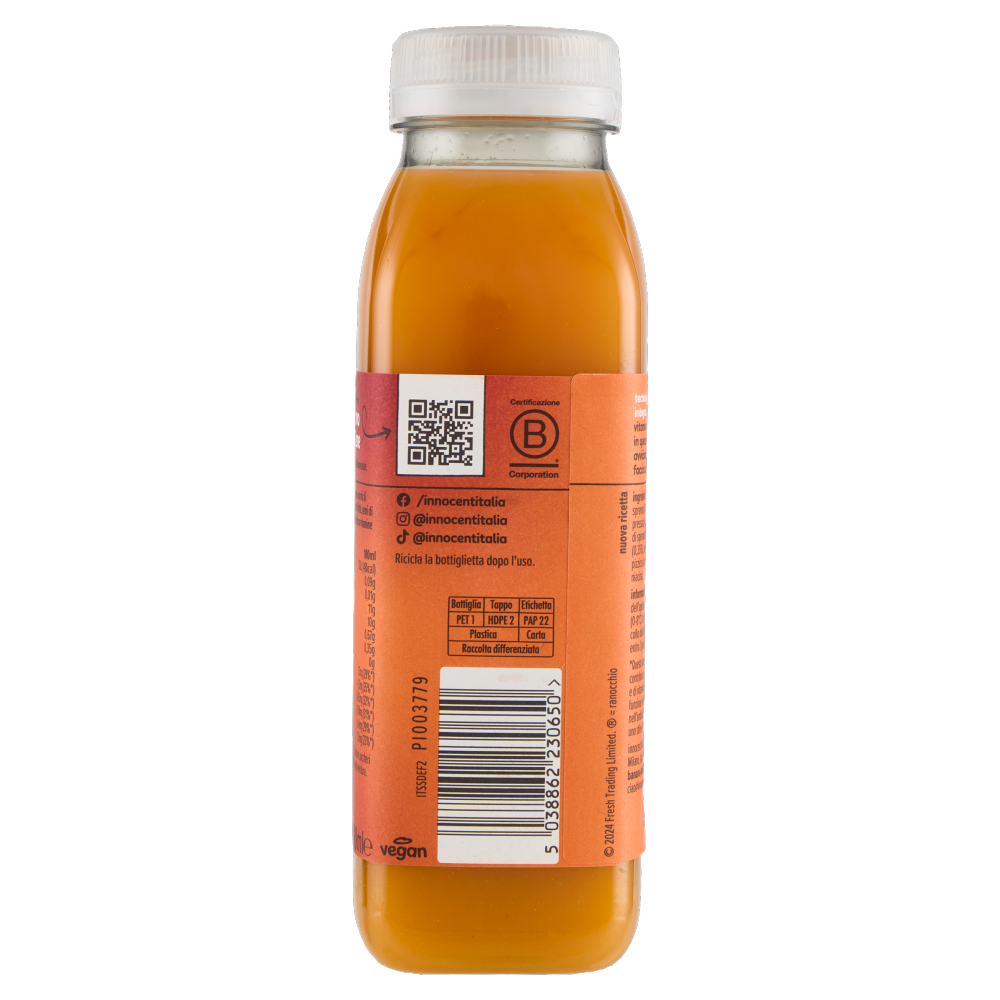 innocent super smoothie Difesa Multifrutti* Mandarino - Carota - Mela - Zenzero 300 ml