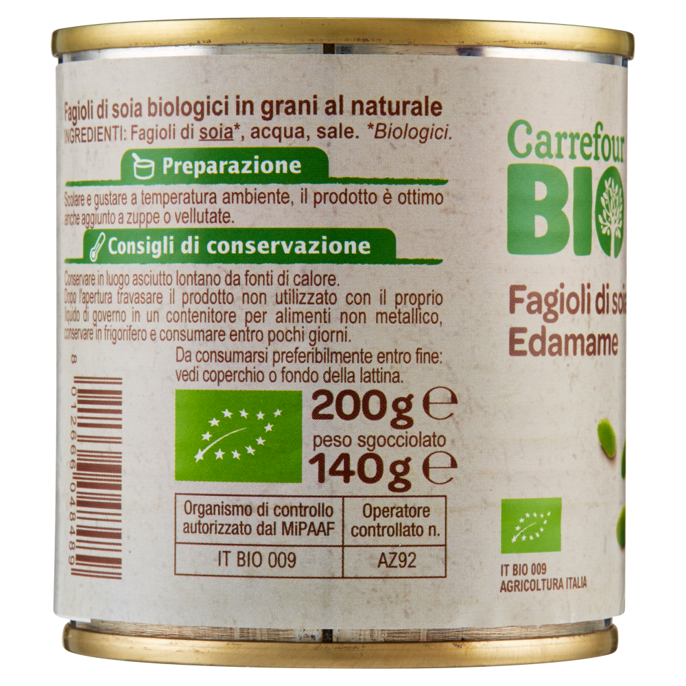 Carrefour Bio Fagioli di soia Edamame 200 g