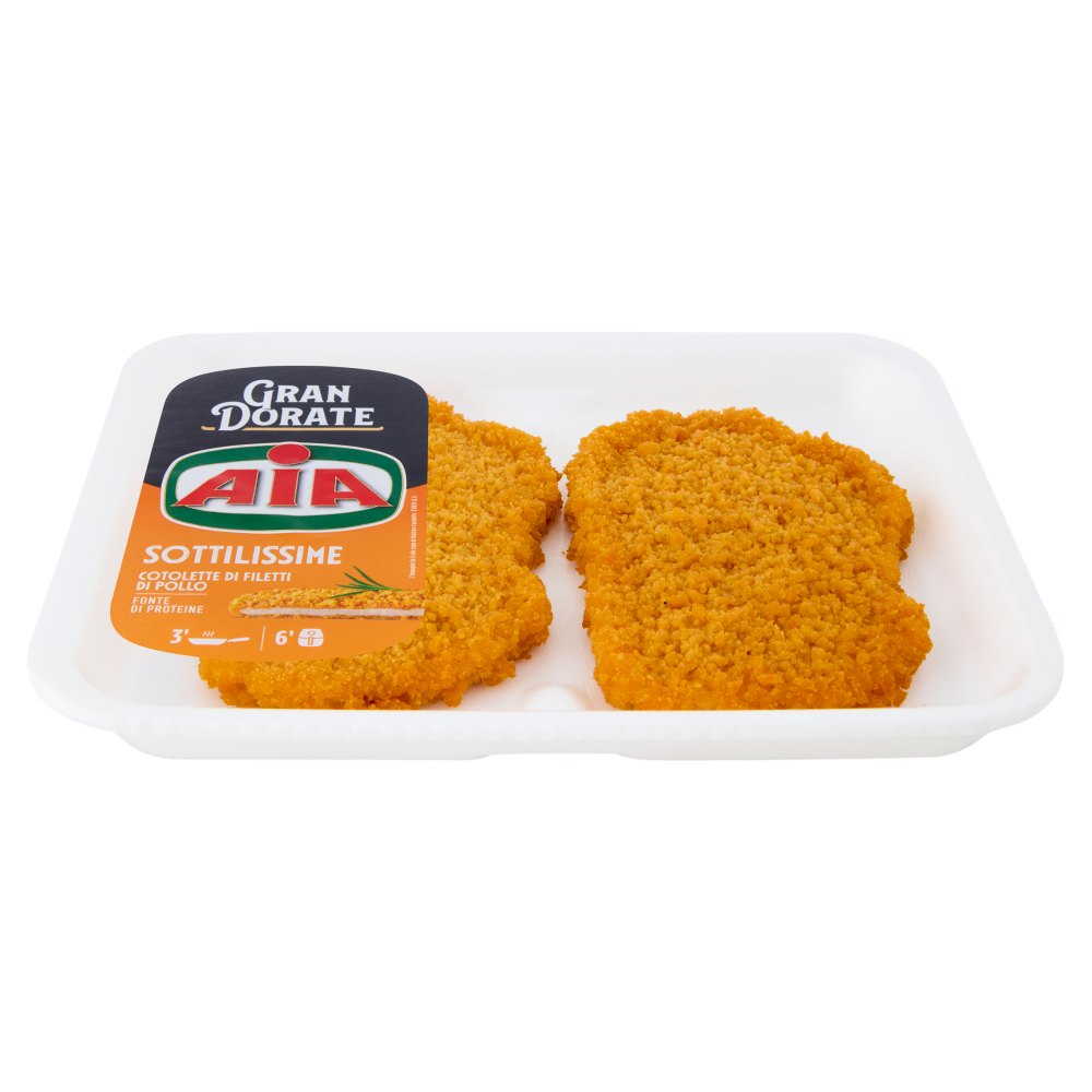 Aia Gran Dorate Sottilissime Cotolette di Filetti di Pollo 0,140 kg