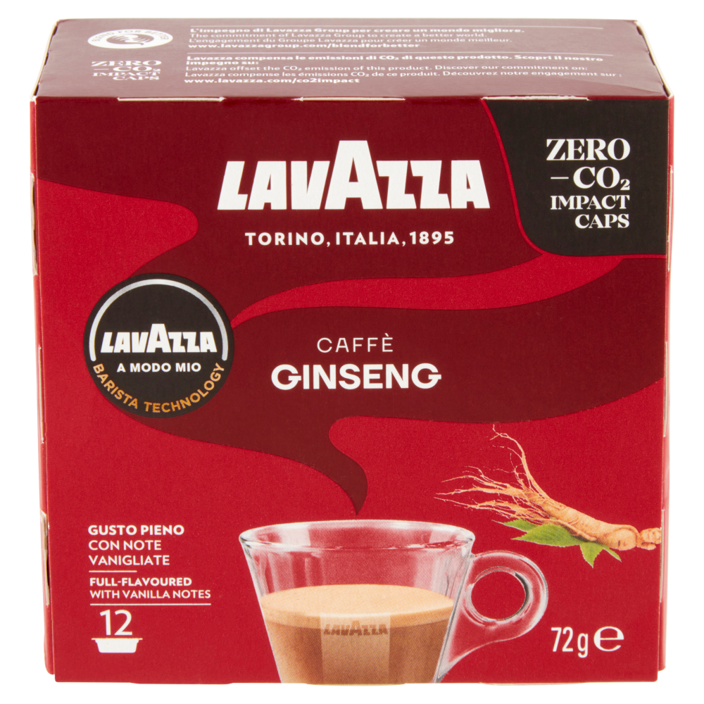 Lavazza A Modo Mio Caffè Ginseng 12 Capsule 72 g
