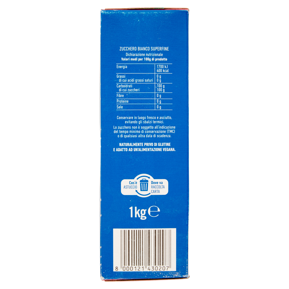 Eridania Zefiro Zucchero Superfine 1 kg