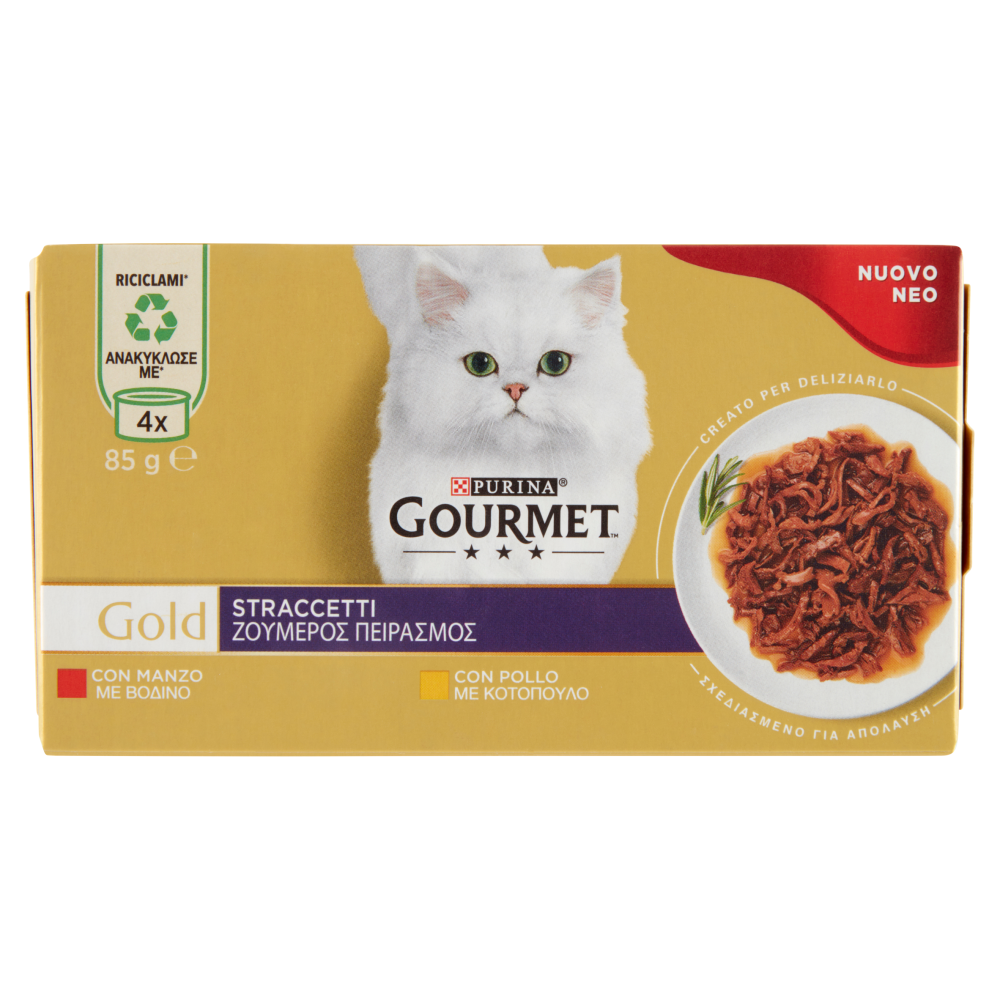 PURINA GOURMET Gold Straccetti Manzo / Pollo 4 x 85 g