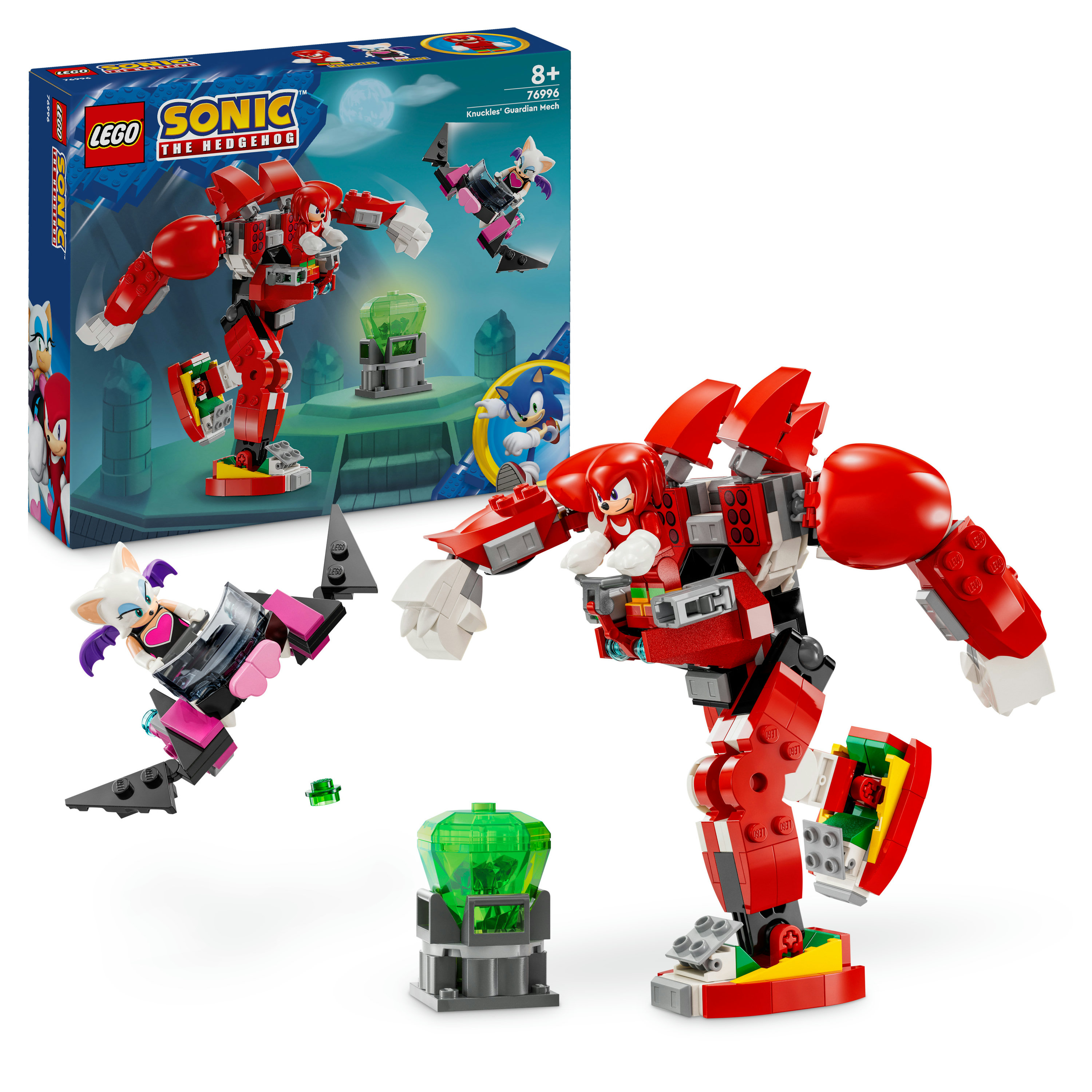 LEGO Sonic the Hedgehog 76996 Il Mech Guardiano di Knuckles, Giochi per Bambini da 8 Anni in su con Personaggi del Videogioco