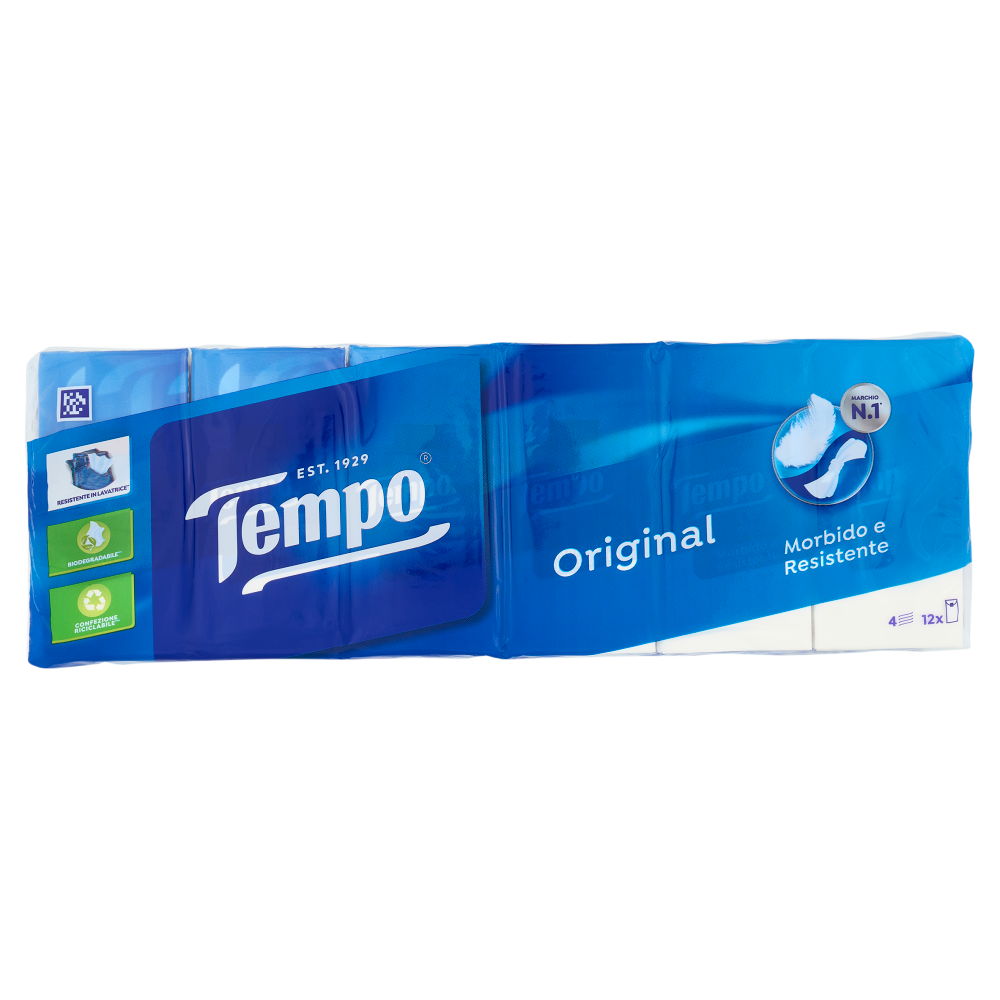 Tempo Original Fazzoletti 4 veli 12 pz