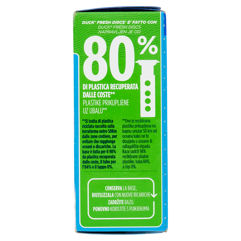 Duck Fresh Discs - Base per Dischi Gel Igienizzanti WC, Fragranza Marine 36ml