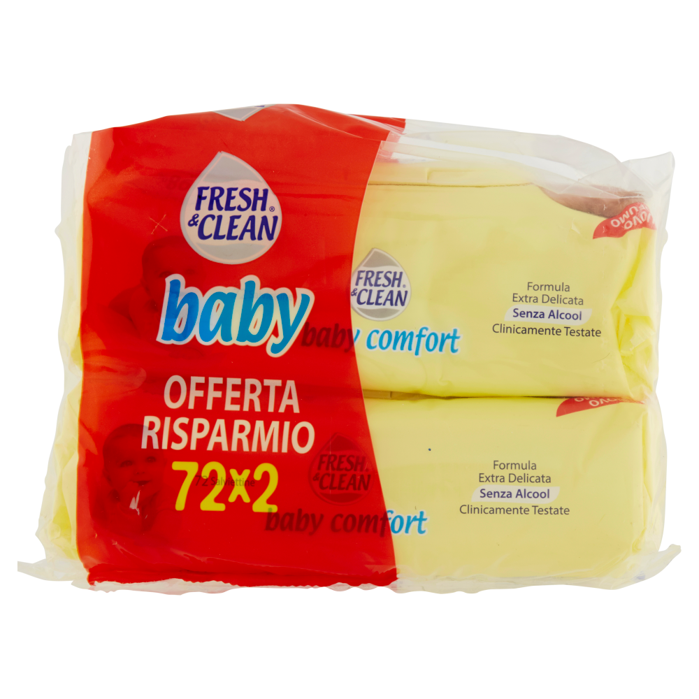 Fresh & Clean baby comfort Salviettine 2 x 72 pz