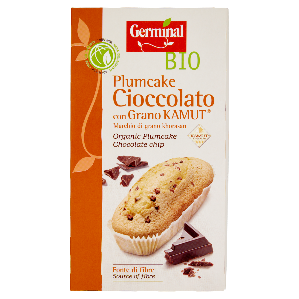 Germinal Bio Plumcake Cioccolato con Grano Kamut 4 x 45 g