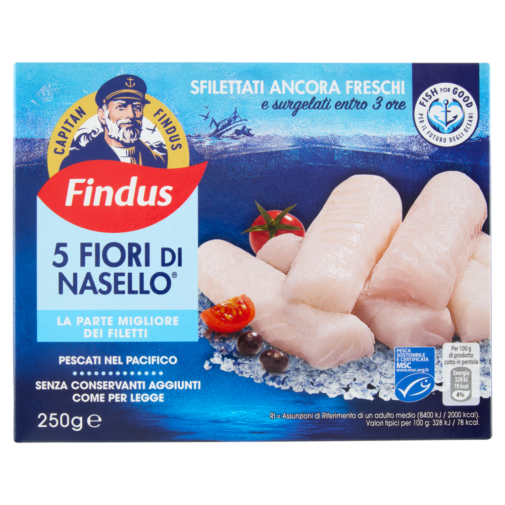 Capitan Findus 5 Fiori Di Nasello 250 g