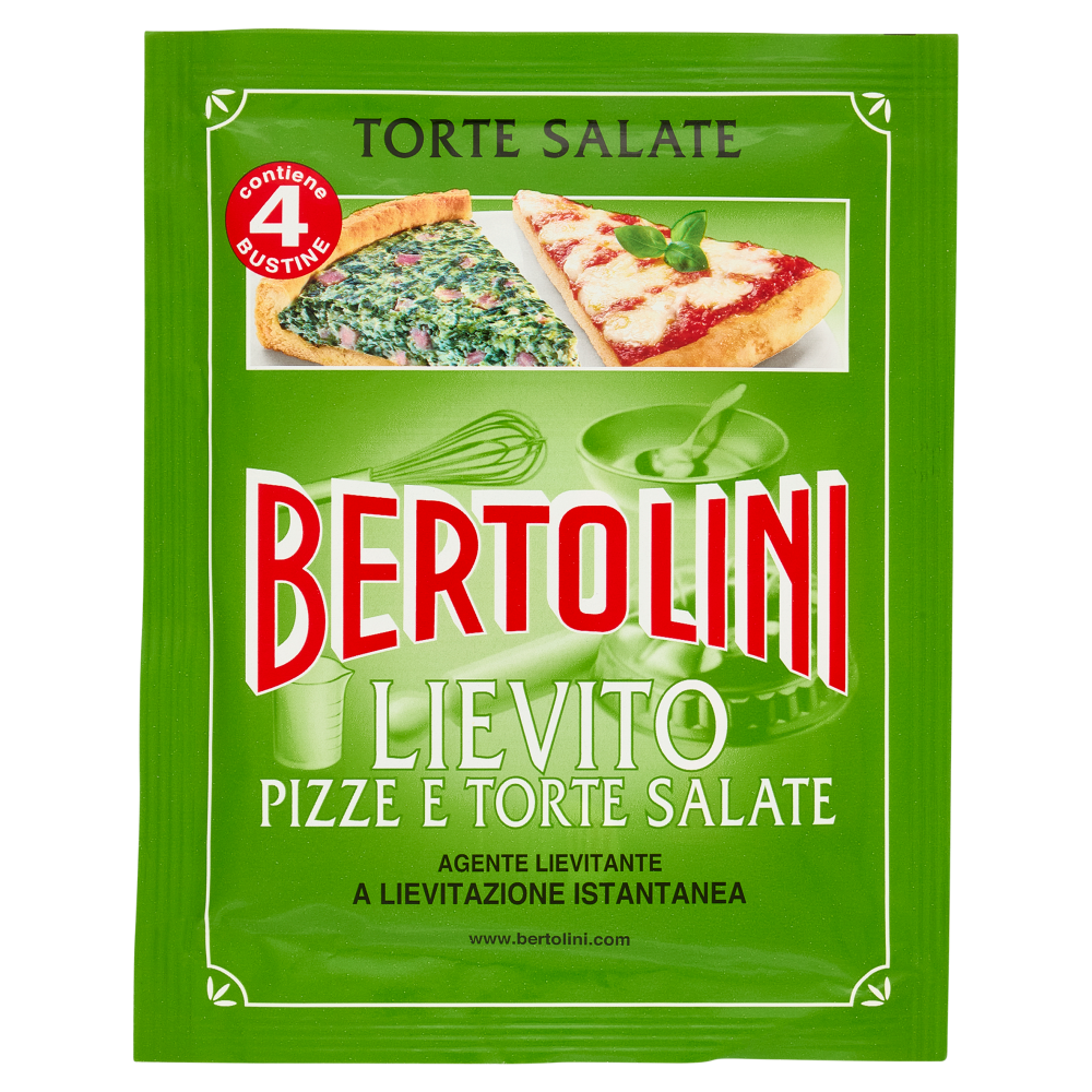 Bertolini Lievito Pizze e Torte Salate 4 x 16 g