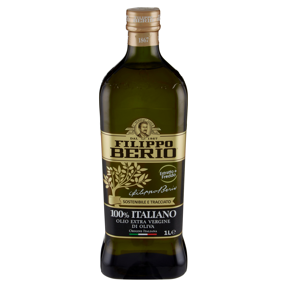 Filippo Berio 100% Italiano Olio Extra Vergine di Oliva 1 L