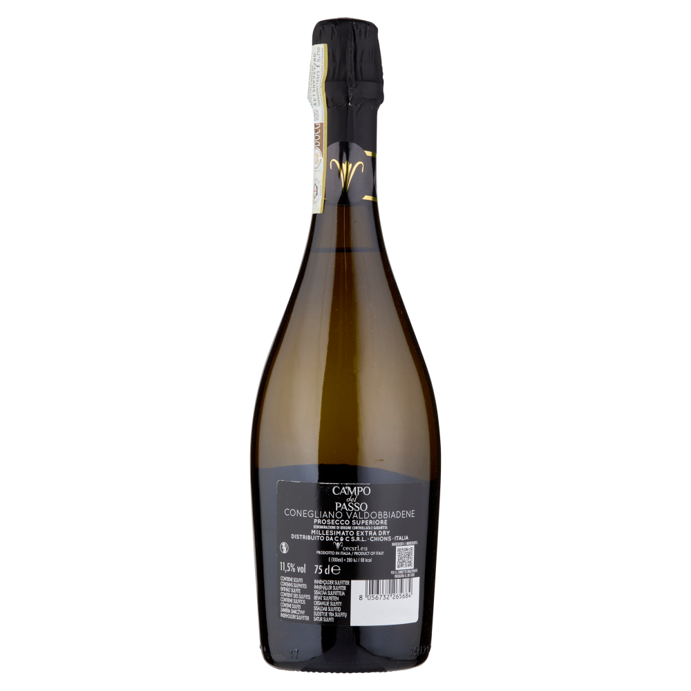 Campo del Passo Conegliano Valdobbiadene Prosecco Superiore DOCG Millesimato Extra Dry 75 cl