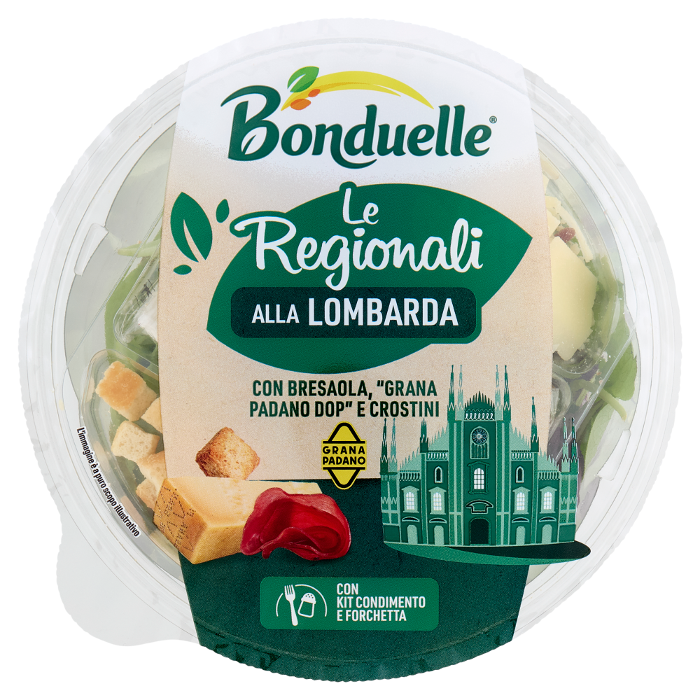 Bonduelle Le Regionali alla Lombarda con Bresaola, "Grana Padano DOP" e Crostini 130 g