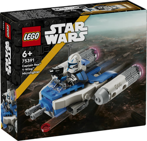 LEGO Star Wars 75391 Microfighter Y-wing di Captain Rex, Astronave Giocattolo da Collezione, Giochi Bambini 6+, Piccolo Regalo