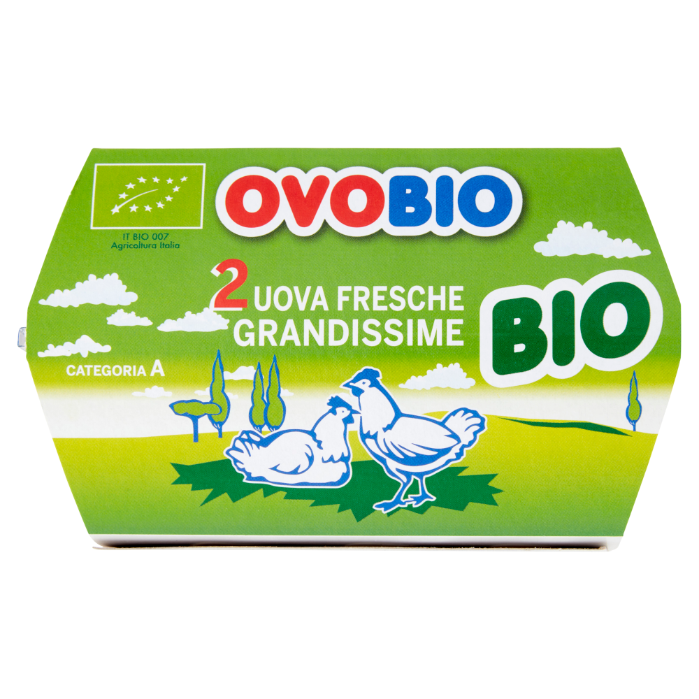 Ovobio 2 Uova Fresche Grandissime Bio