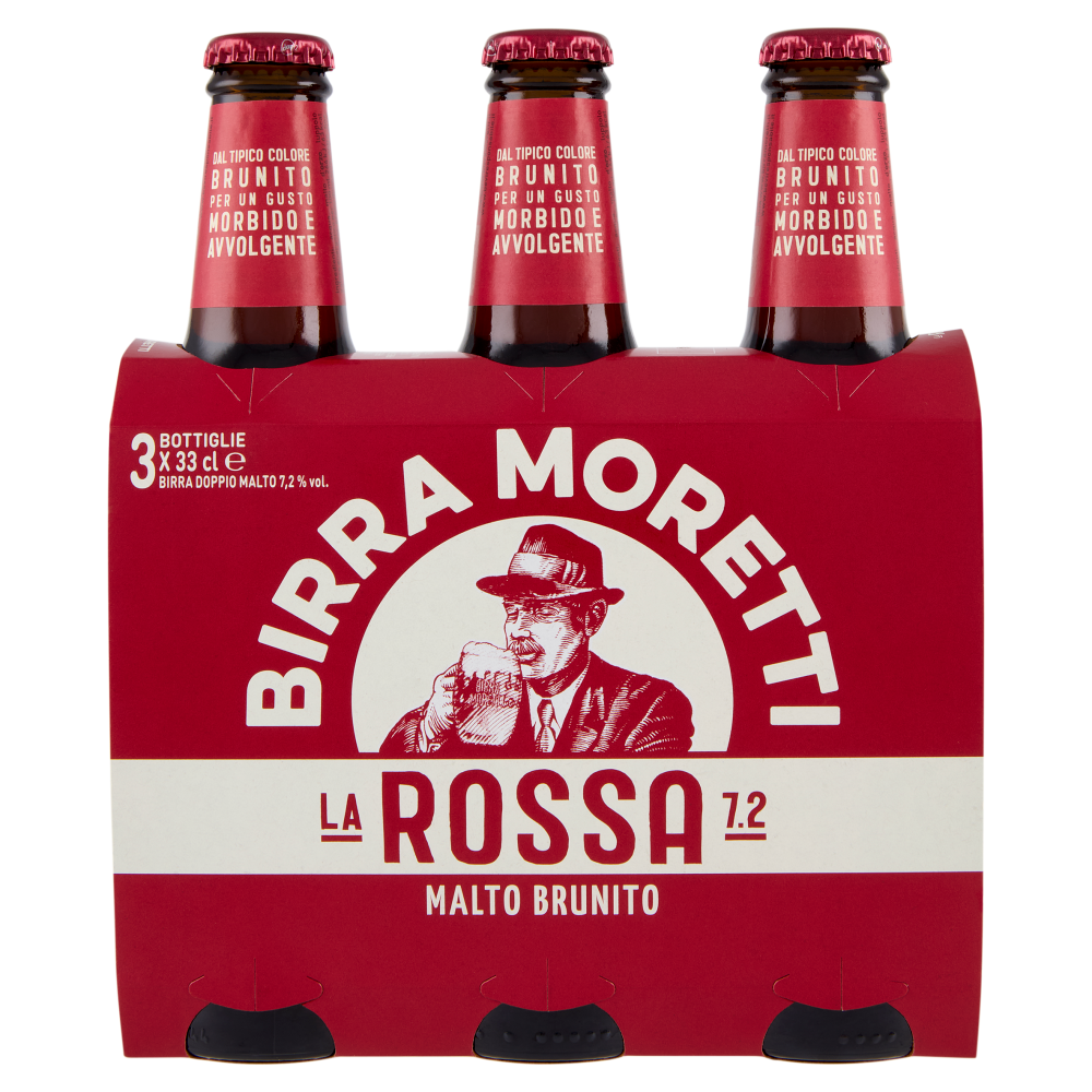 Birra Moretti la Rossa 7.2 3 x 33 cl