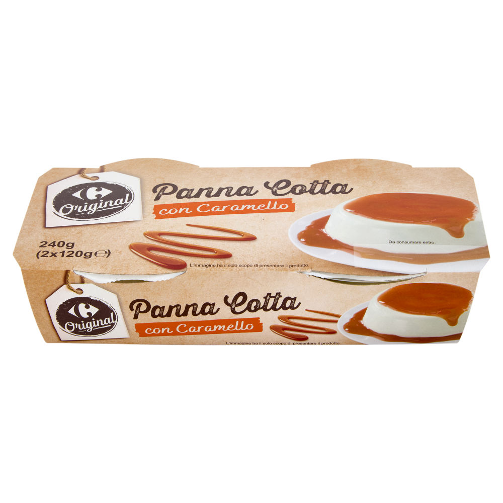 Carrefour Original Panna Cotta con Caramello 2 x 120 g