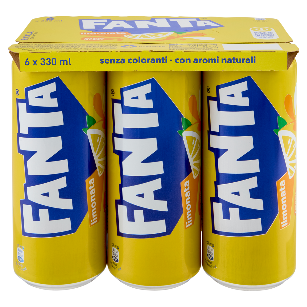 Fanta limonata Sleek Can 6 X 33 cl