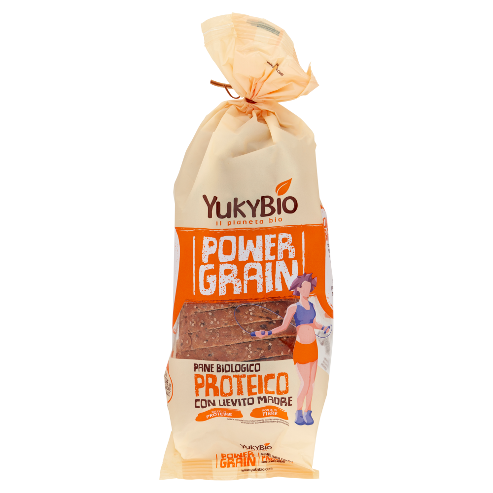 YukyBio Power Grain Pane Biologico Proteico con Lievito Madre 400 g