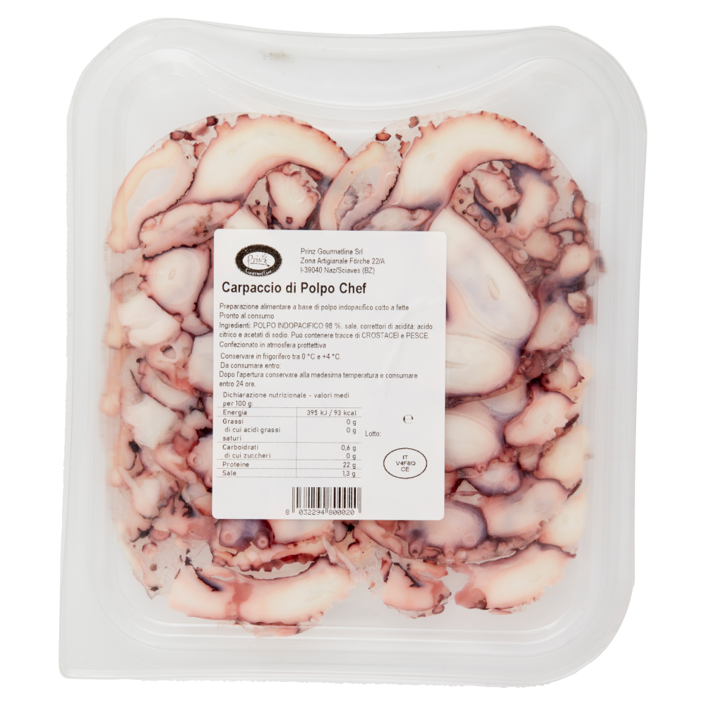 Prinz Gourmetline Carpaccio di Polpo Chef 80 g