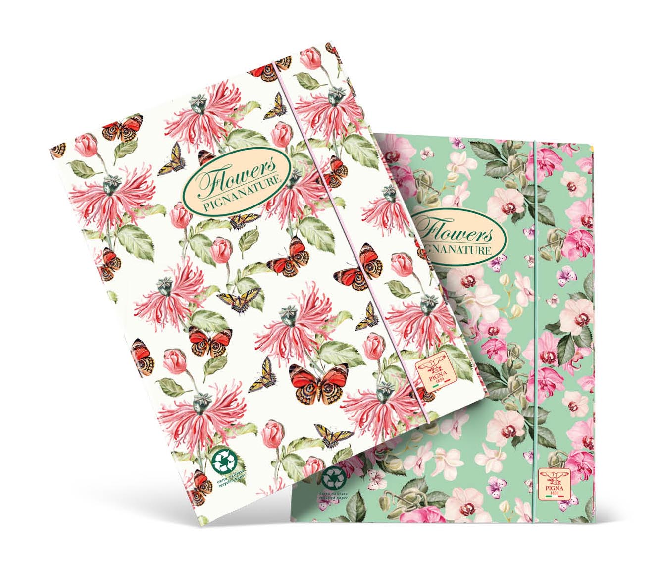 Pigna Cartella a 3 Lembi Nature Flower