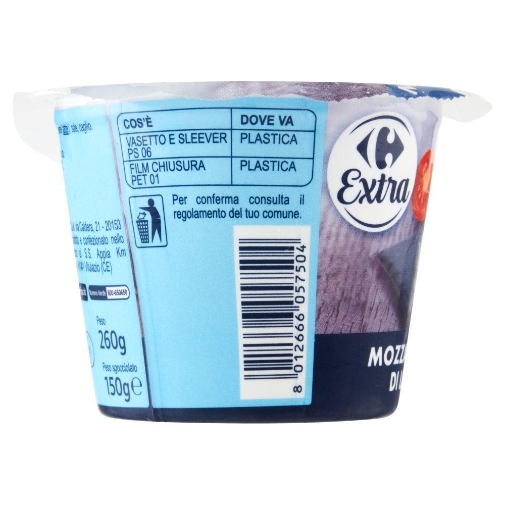 Carrefour Extra Mozzarella Carrefour di Latte di Bufala 150 g