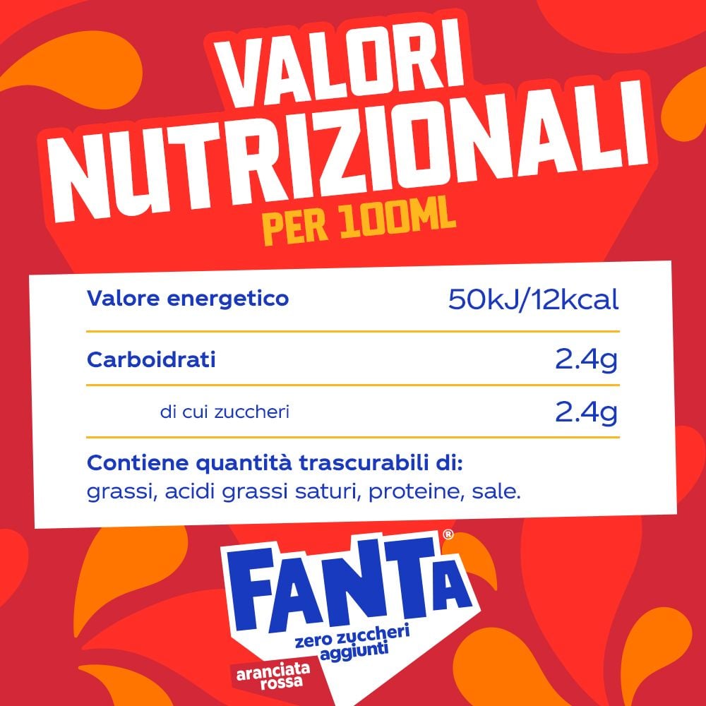 Fanta Zero Blood Orange 6 x 330ml