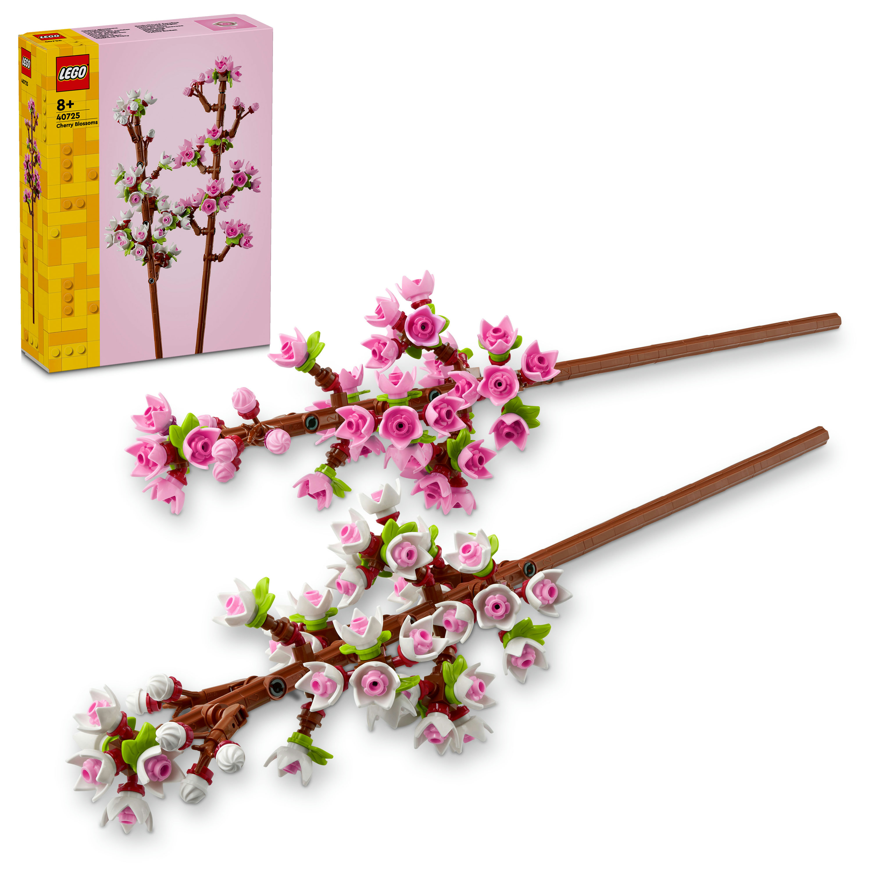 LEGO Botanicals 40725 Fiori di Ciliegio, Set per Adulti, Bambine e Bambini da 8+, Regalo Collezione Botanica per Donna o Uomo
