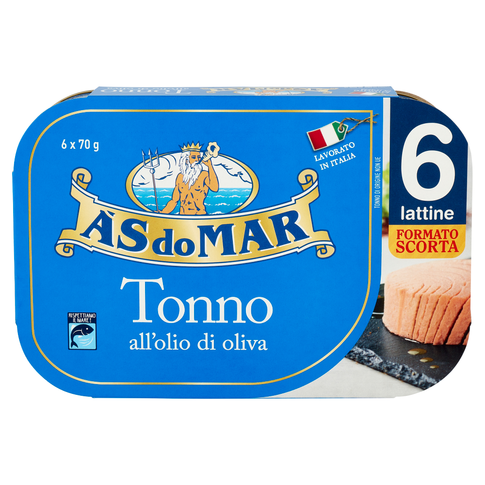 Asdomar Tonno all'olio di oliva 6 x 70 g