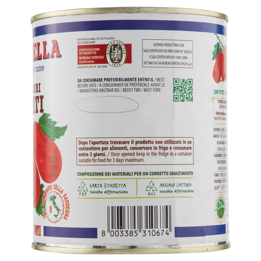 Antonella Pomodori Pelati 800 g